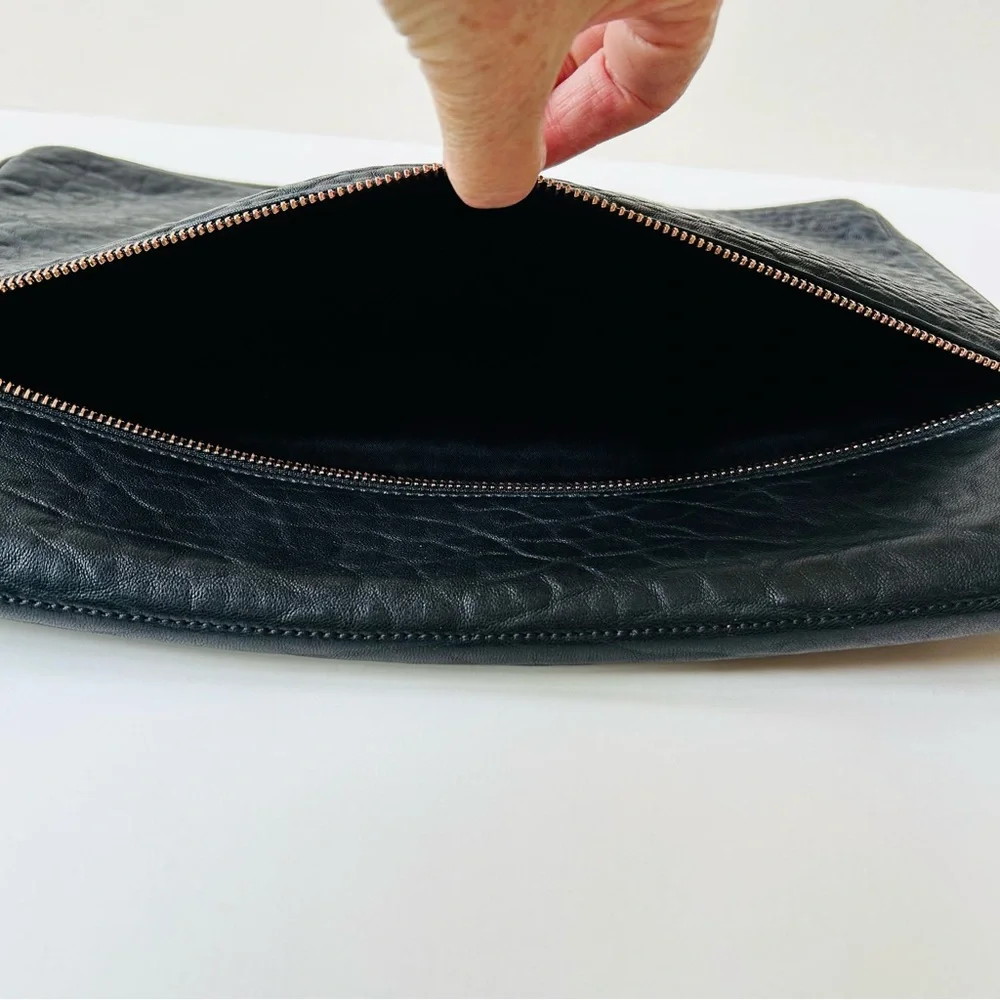 Alexander Wang Elegant Black Leather Men's/Unisex Laptop Bag Excellent Condition